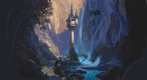 Rapunzels Tower Concept Art From Disneys Tangled Desktop Wallpaper