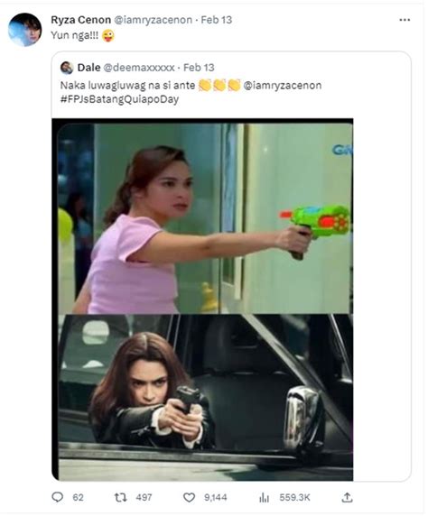 Ryza Cenon Reacts To Upgrade Of Her Water Gun Meme
