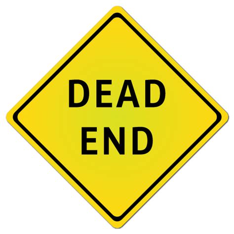 Dead End Sign W14 1 Blue Ridge Sign Supply Inc