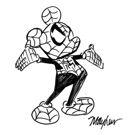 Mickey Mouse Spider Man Comic Art Community Gallery Of Comic Art