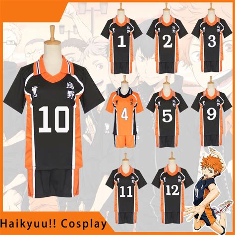 Anime Haikyuu Karasuno High School Volleyball Uniform Cosplay Costume