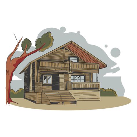 Ilustración Casa Bambú Hecho Descargar Pngsvg Transparente