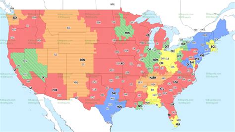 Nfl Coverage Map Week 10 Tv Schedule For Fox Cbs Broadcasts
