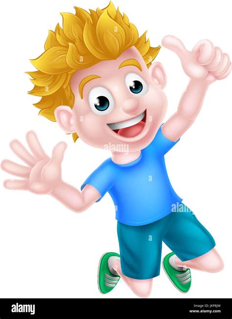 Happy Boy Illustration Stock Vector Images Alamy