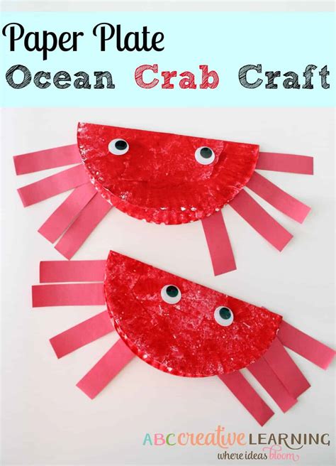 19 Easy Crab Kid Crafts Fun At The Beach Theme A Crafty Life