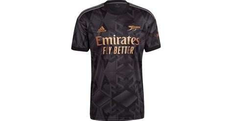 Adidas Arsenal 2223 Away Jersey In Black For Men Lyst