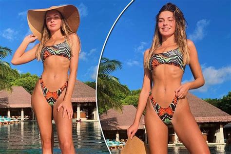 love island s zara mcdermott sends fans wild peachy bikini snap on hot sex picture