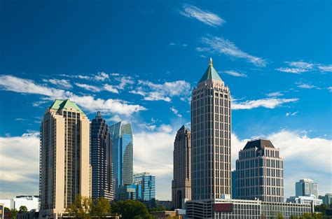 Midtown Atlanta Skyscrapers Stock Photo Download Image