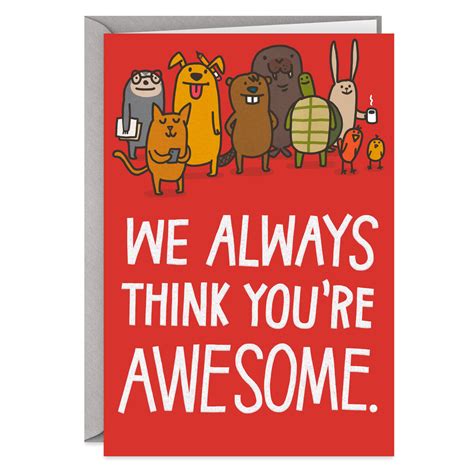 Written Proof Youre Awesome Funny Bosss Day Card From All Greeting