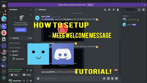 How To Setup Mee6 Discord Bot Welcome Message Youtube