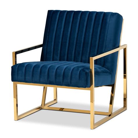 Royal Blue Velvet Chair Baxton Studio Janelle Luxe And Glam Royal
