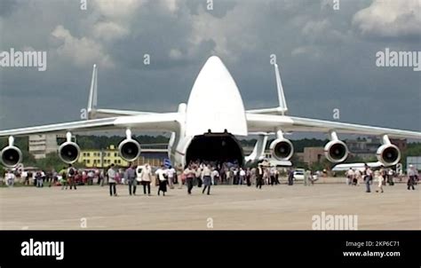 An 225 Mriya Super Heavy Transport Aircraft At Parking Lot Number Ur