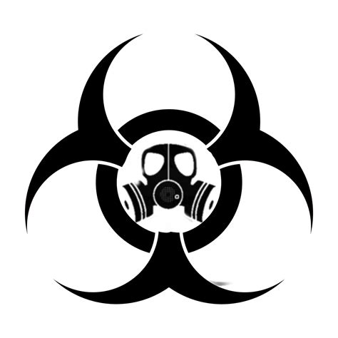 Biohazard Corona Warning Mask Sticker By Radtrashking