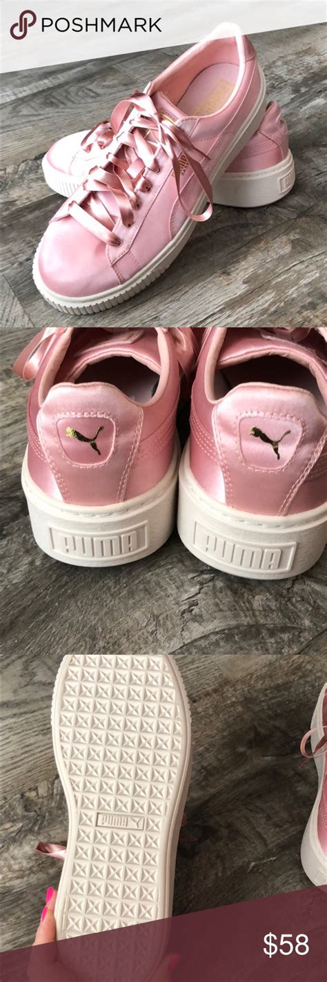 Gorgeous Pink Puma Basket Tennis Shoes New Pink Pumas Tennis Shoes