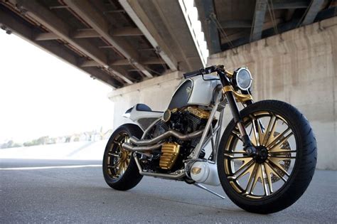 Mickey Rourkes Golden Custom Motorcycle By Roland Sands Mickey