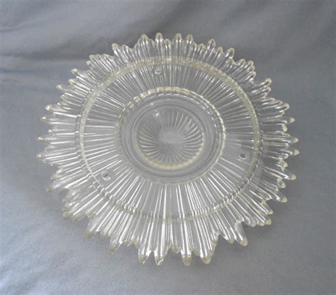 Fluorescent lights that don't have a cover are often too bright for comfort. Vintage Sunburst Faceted Glass Ceiling Light Cover Fixture ...