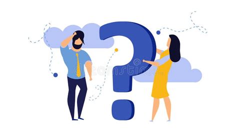 Person People Question Mark Answer Vector Illustration Concept Action