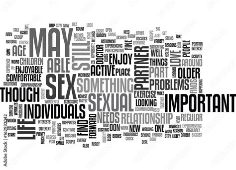 Will You Still Have An Active Sex Life In Your Text Word Cloud Concept