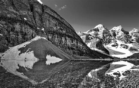 Moraine Lake Black And White 3 Photograph By Stuart Litoff Fine