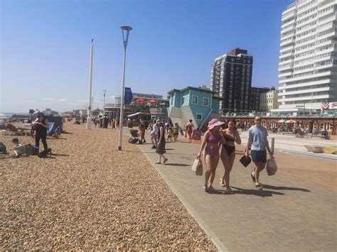Huge Crowds At Brighton Beach On Hottest Weekend Of Summer Sussexlive