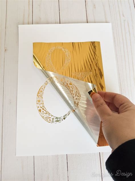 How To Make Foil Art With A Laminator Semigloss Design In 2020 Foil