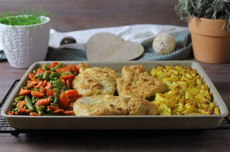 Hähnchenschnitzel -Platte im Ofenzauberer von Pampered Chef