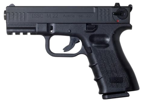 Issc Austrian M22 Glock Type Pistol 22lr 4 1x10rd Mag Black