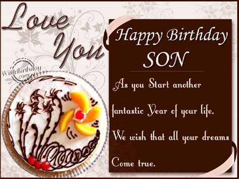 Happy Bday For Son Quotes Quotesgram