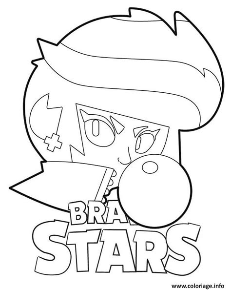 Choose a number of gems.| Coloriage Brawl Stars Bibi Gum dessin