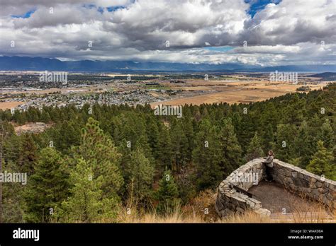 Taking In The View Of Kalispell And Flathead Valley From Overlook At