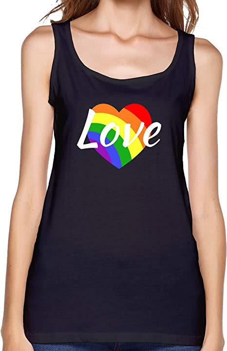 Slotley Womens Rainbow Love Lgbtq Gay Lesbian Pride Tank