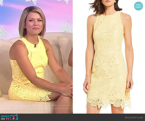 Wornontv Dylans Yellow Sleeveless Lace Dress On Today Dylan Dreyer