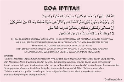 Doa Iftitah Allahu Akbar Kabiro Arab Latin Dan Artinya Lengkap Hot