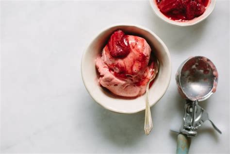 Roasted Strawberry Ginger ‘ice Cream Gluten Free Vegan My