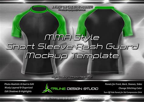 mma style shrt slv compression shirt product mockups creative market