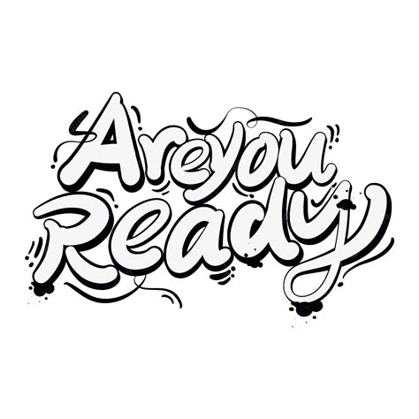 Areyouready Are You Ready Cartoon Word Art Areyouready Are You Ready