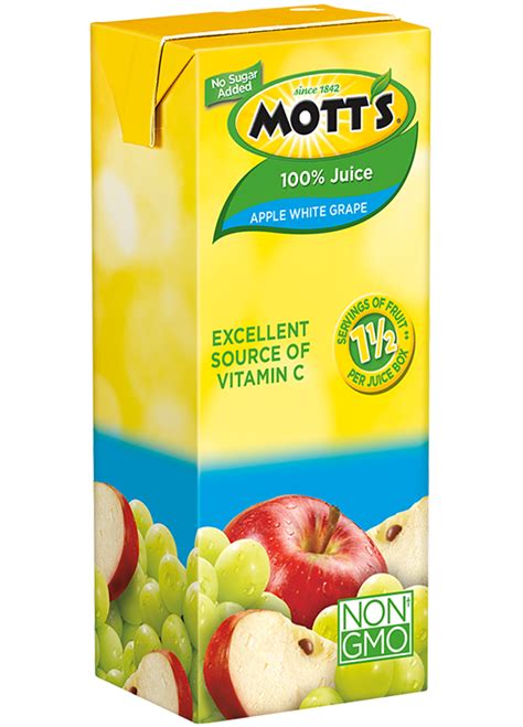 Motts Products 100 Apple White Grape Juice