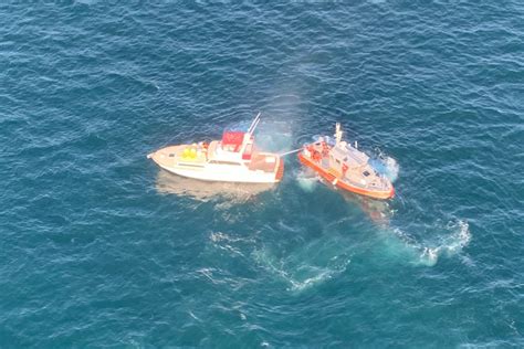 Dvids Images Coast Guard Rescues 3 From Boat Fire Near Port Angeles