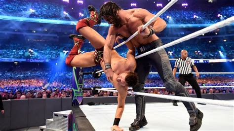 Photos Rollins Miz And Bálor Battle For The Intercontinental Championship Seth Rollins Miz