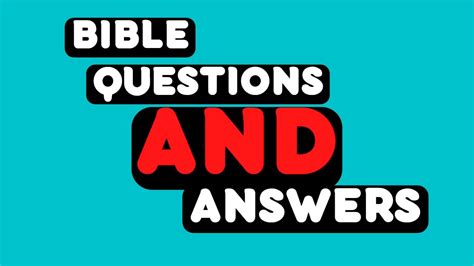 Bible Quiz Questions And Answers In English Bible Trivia Quiz 10