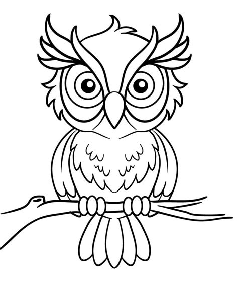 Printable Owl Coloring Page Free Printable Coloring Pages For Kids