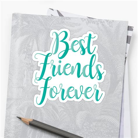 Best Friends Forever Blue Variant Stickers By Thepinecones Redbubble