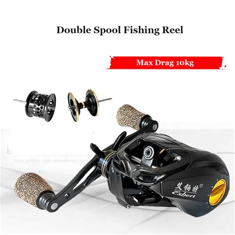 Baitcasting Fishing Reel 18 1 Ball Bearings 6 3 1 Gear Ratio 10 Kg Max