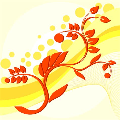 Hình Nền Vector Hoa Văn Yellow Floral Pattern Background Vector đẹp Mắt