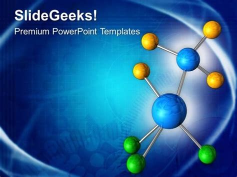 Abstract Molecular Structure Powerpoint Templates Ppt Backgrounds For