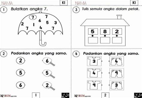 Latihan bahasa malaysia ii via titaniateoh.blogspot.com. Soalan Latihan Matematik Tadika 5 Tahun - Lamaran M