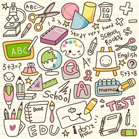 Sticker Cute Doodle Back To School Pixersus Doodle Drawings