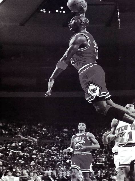 Michael Jordan Jordandunk Postervintage Nba Basketball Sport