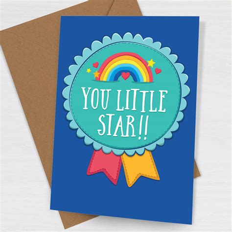 You Little Star Congratulations Card For A Child By Jon Hall Design