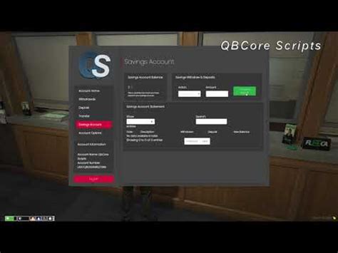 Qb Qbcore Scripts Advanced Banking Fivem Youtube